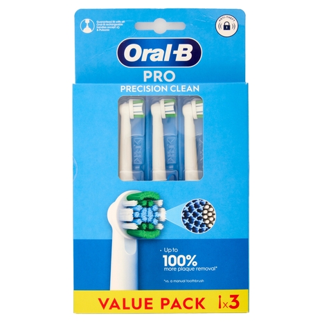 Oral-B Testine di Ricambio Pro Precision Clean per Spazzolino Elettrico Denti Ricaricabile 3 pz